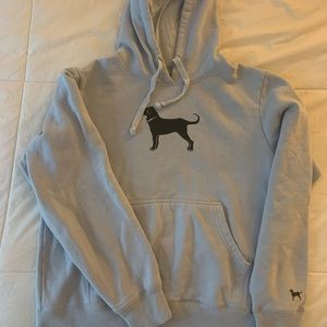 Baby Blue Black Dog Sweatshirt